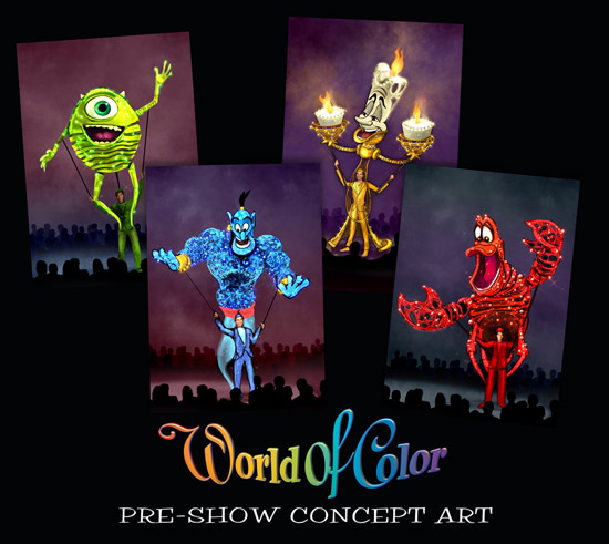 Sky Puppets for World of Color