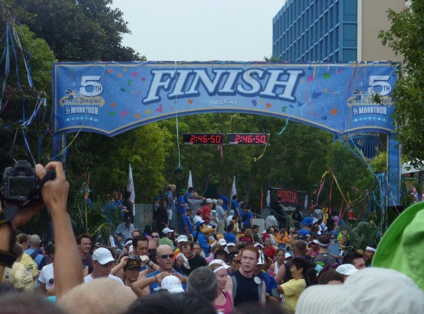 DL Half Marathon Finish Line